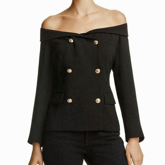 Bardot Jackets & Blazers - Bardot Off Shoulder Blazer Jacket Size 6 NWT